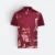 Qd92 quick dry sublimation polo distressed block maroon colour view