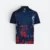 Qd92 quick dry sublimation polo distressed block navy colour view