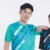 Qd93 quick dry sublimation t-shirt speed line worn by model