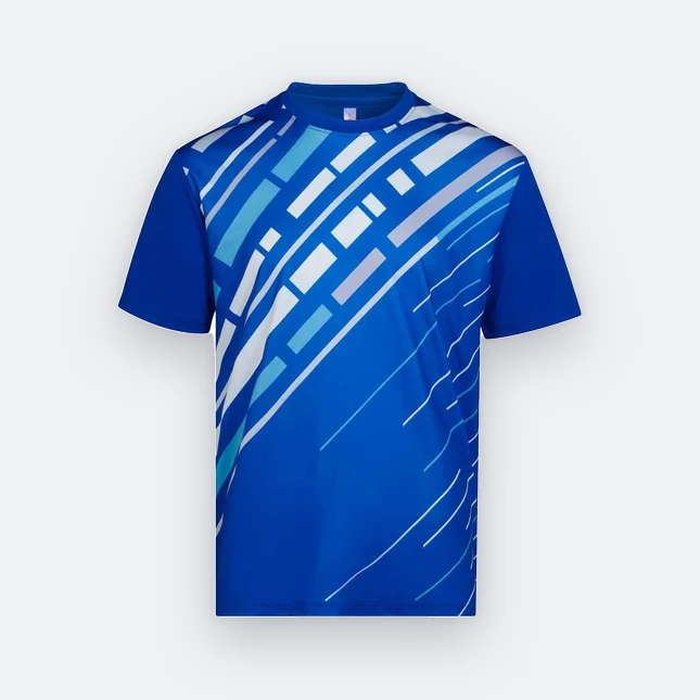 Qd93 quick dry sublimation t-shirt speed line royal colour view
