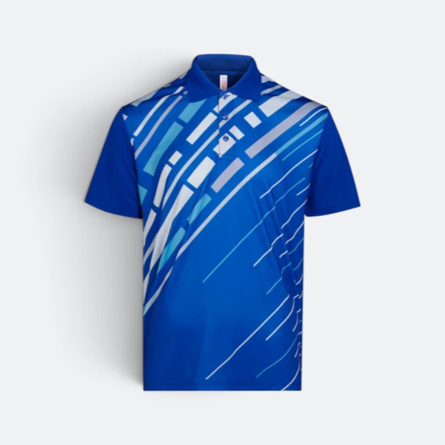 Qd94 quick dry sublimation polo speed line royal colour view