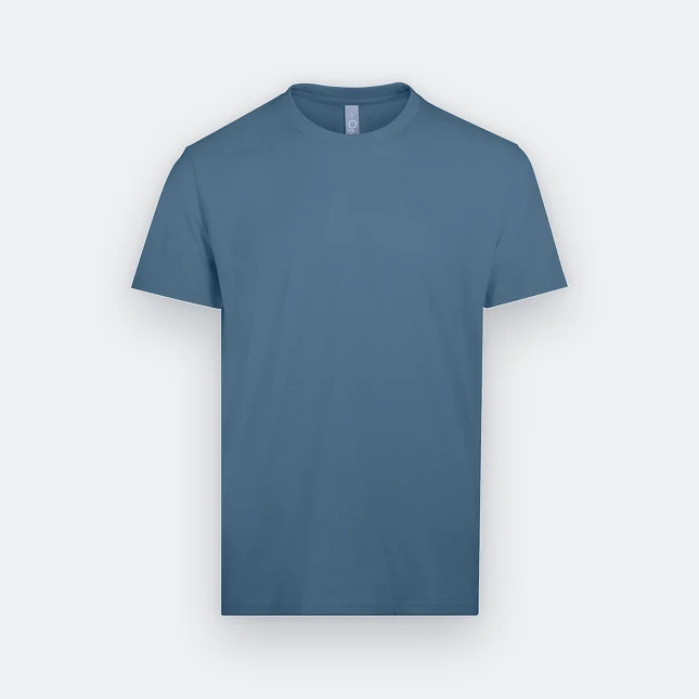 Rn60 combed cotton (190gsm) short sleeve basic t-shirt air force blue colour view