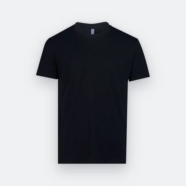 Rn60 combed cotton (190gsm) short sleeve basic t-shirt black colour view