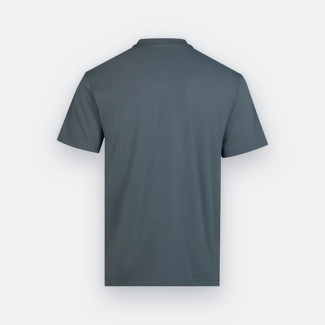 Rn60 combed cotton (190gsm) short sleeve basic t-shirt dark grey back view