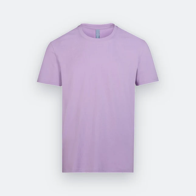 Rn60 combed cotton (190gsm) short sleeve basic t-shirt light purple colour view