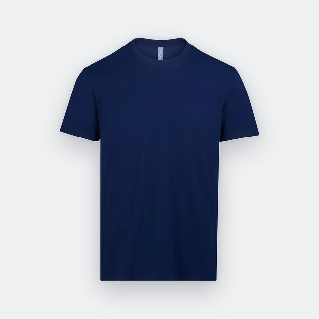 Rn60 combed cotton (190gsm) short sleeve basic t-shirt navy pro colour view