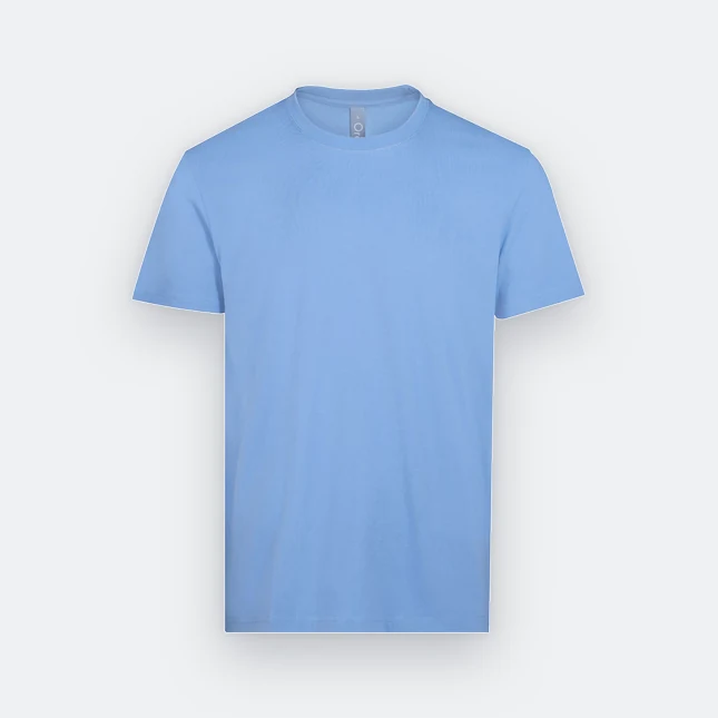 Rn71 combed cotton (210gsm) short sleeve basic t-shirt light blue colour view