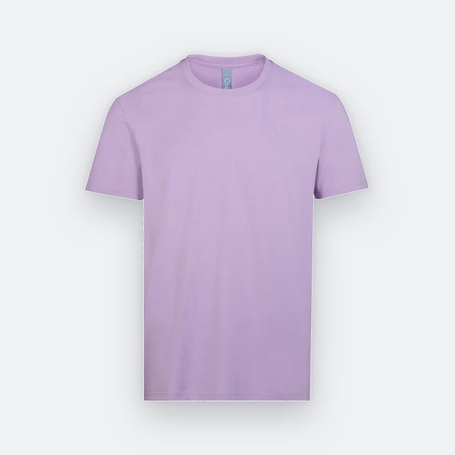 Rn71 combed cotton (210gsm) short sleeve basic t-shirt light purple colour view