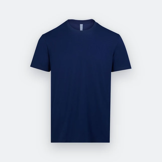 Rn71 combed cotton (210gsm) short sleeve basic t-shirt navy pro colour view