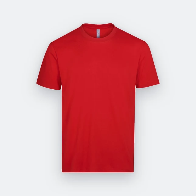 Rn71 combed cotton (210gsm) short sleeve basic t-shirt red colour view