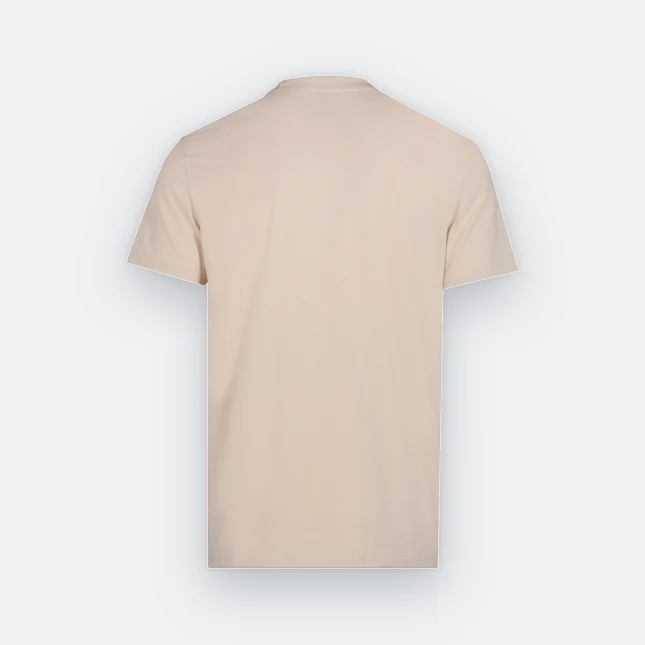 Rn71 combed cotton (210gsm) short sleeve basic t-shirt sand back view