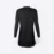 SK05 Quick Dry Long Sleeve Basic Muslimah Black Sk05 quick dry long sleeve basic muslimah black back view