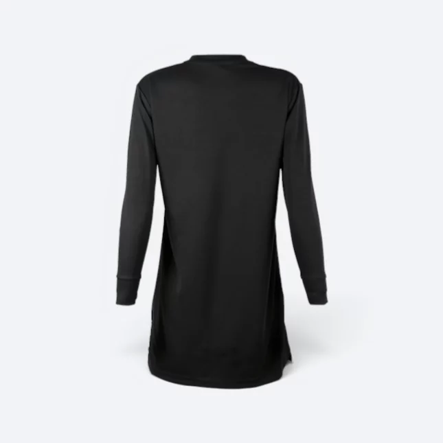 SK05 Quick Dry Long Sleeve Basic Muslimah Black Sk05 quick dry long sleeve basic muslimah black back view