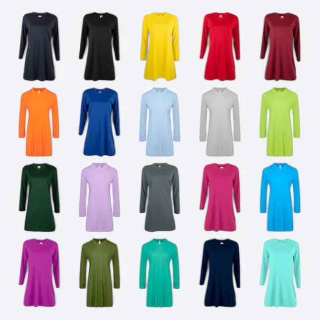 SK05 Quick Dry Long Sleeve Basic Muslimah Colours Sk05 quick dry long sleeve basic muslimah all colours