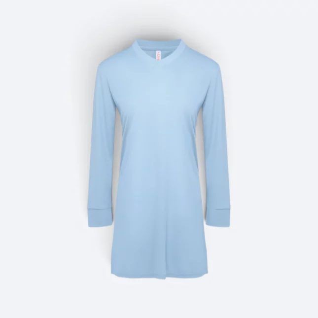 SK05 Quick Dry Long Sleeve Basic Muslimah Light Blue Sk05 quick dry long sleeve basic muslimah light blue colour view