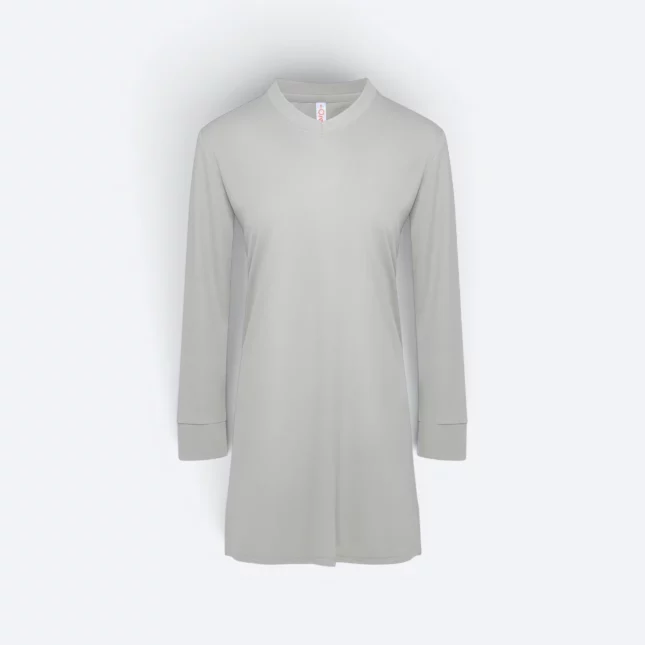 SK05 Quick Dry Long Sleeve Basic Muslimah Light Grey Sk05 quick dry long sleeve basic muslimah light grey colour view