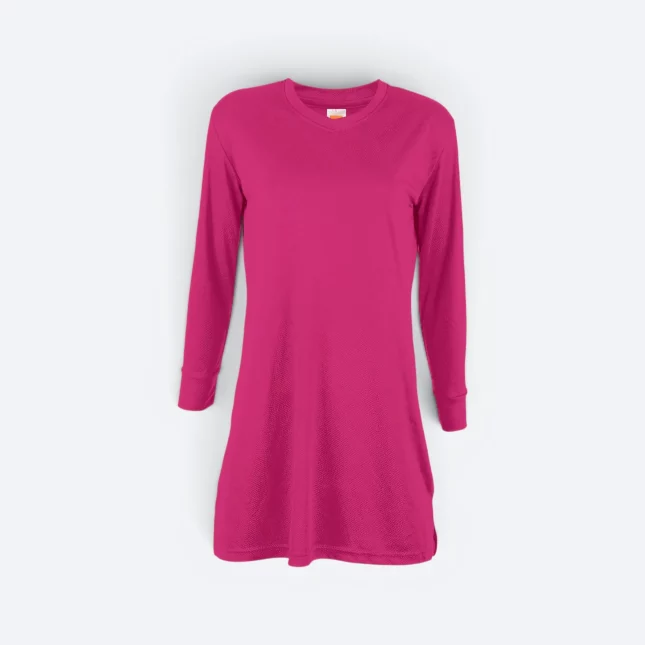 SK05 Quick Dry Long Sleeve Basic Muslimah Magenta Sk05 quick dry long sleeve basic muslimah magenta colour view