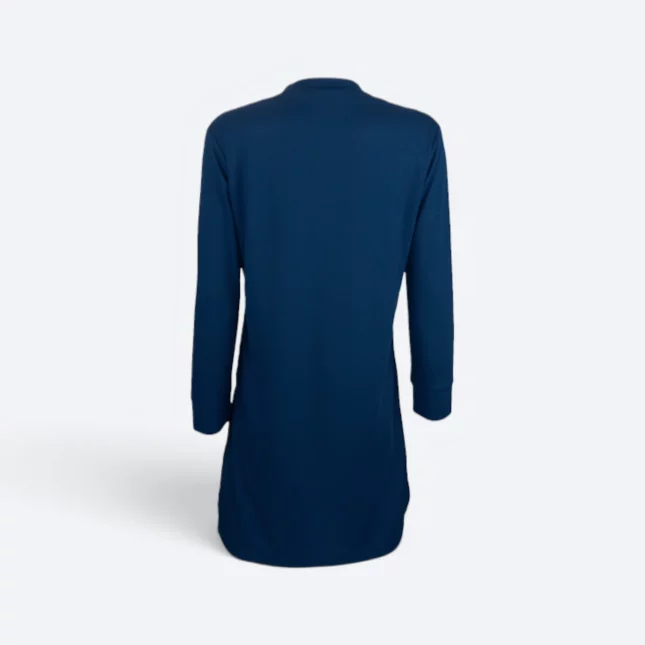 SK05 Quick Dry Long Sleeve Basic Muslimah Navy Pro Sk05 quick dry long sleeve basic muslimah navy pro back view