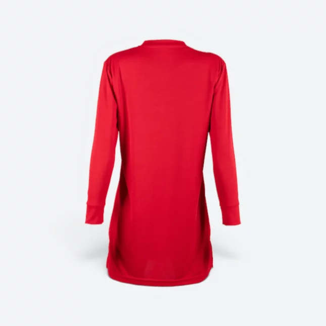 SK05 Quick Dry Long Sleeve Basic Muslimah Red Sk05 quick dry long sleeve basic muslimah red back view