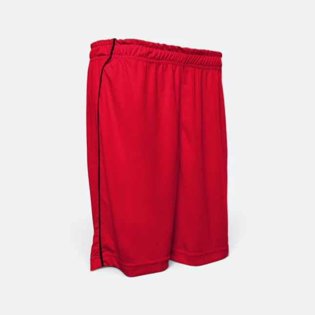 Sp01 unisex sport short pant red colour view