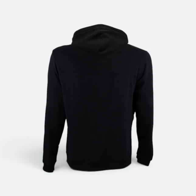 Ss10 full-zip hoodie black back view