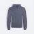 Ss10 full-zip hoodie dark grey melange colour view