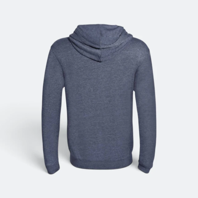 Ss10 full-zip hoodie dark grey melange back view