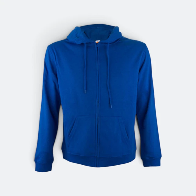 Ss10 full-zip hoodie royal colour view