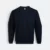 Ss16 crew neck sweatshirt black colour view