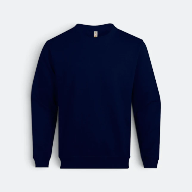Ss16 crew neck sweatshirt navy colour view