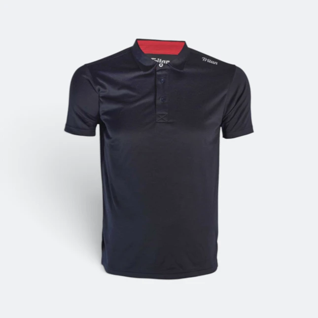 TT01 Tritan Premium Microfibre Activewear Polo Navy Tt01 tritan premium microfibre activewear polo navy colour view
