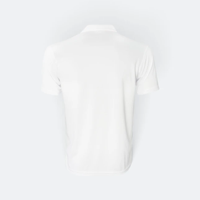 TT01 Tritan Premium Microfibre Activewear Polo White Tt01 tritan premium microfibre activewear polo white back view