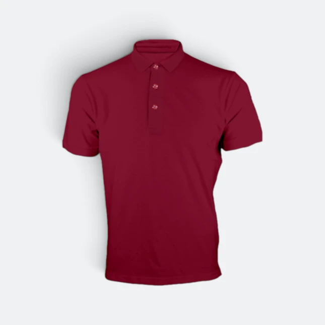 TT02 Tritan Premium CVC Combed Cotton Polo Maroon Tt02 tritan premium cvc combed cotton polo maroon colour view