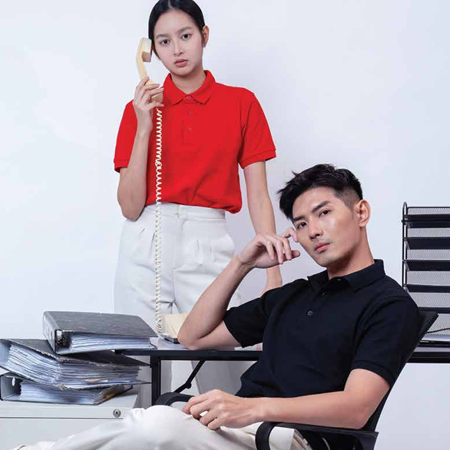 TT02 Tritan Premium CVC Combed Cotton Polo Model 6 Tt02 tritan premium cvc combed cotton polo worn by model