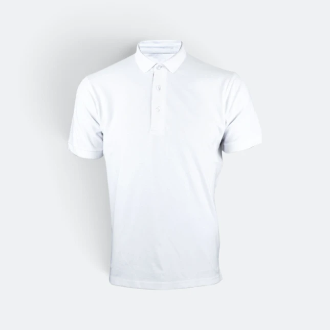 TT02 Tritan Premium CVC Combed Cotton Polo White Tt02 tritan premium cvc combed cotton polo white colour view