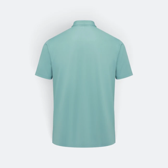 TT03 Tritan Premium Tencel Roma Polo Teal Tt03 tritan premium tencel roma polo teal back view
