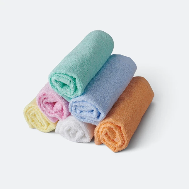 Tw09 cotton hand towel 12"x12" all colour view