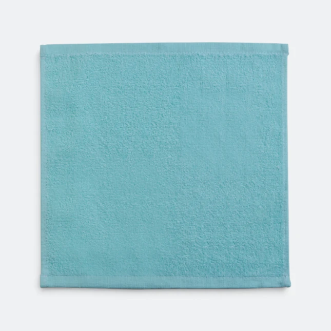 Tw09 cotton hand towel 12"x12" light green full colour view