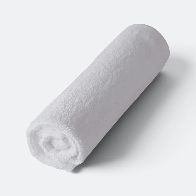 Tw09 cotton hand towel 12"x12" white colour view