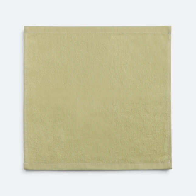 Tw09 cotton hand towel 12"x12" yellow full colour view