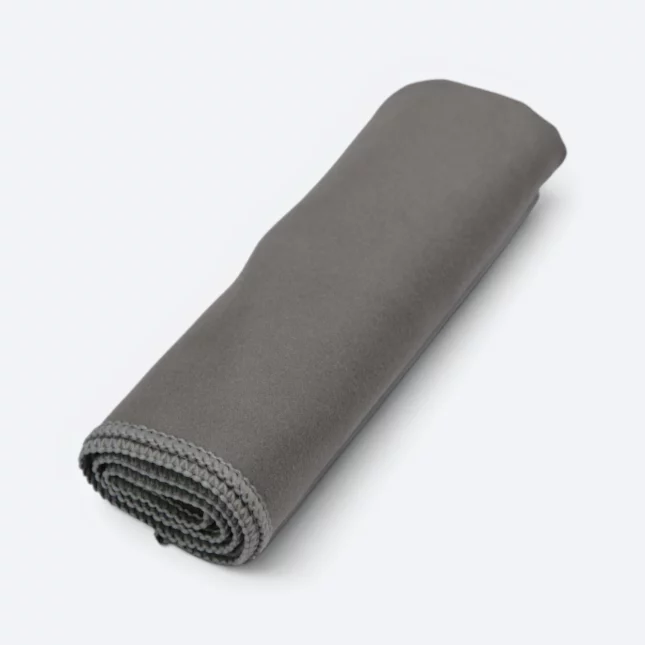 Tw10 polyester sport towel 14"x30" dark grey colour view