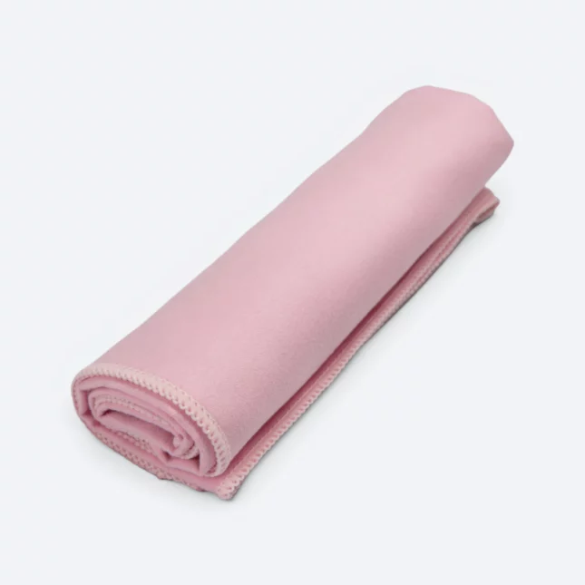 Tw10 polyester sport towel 14"x30" pink colour view