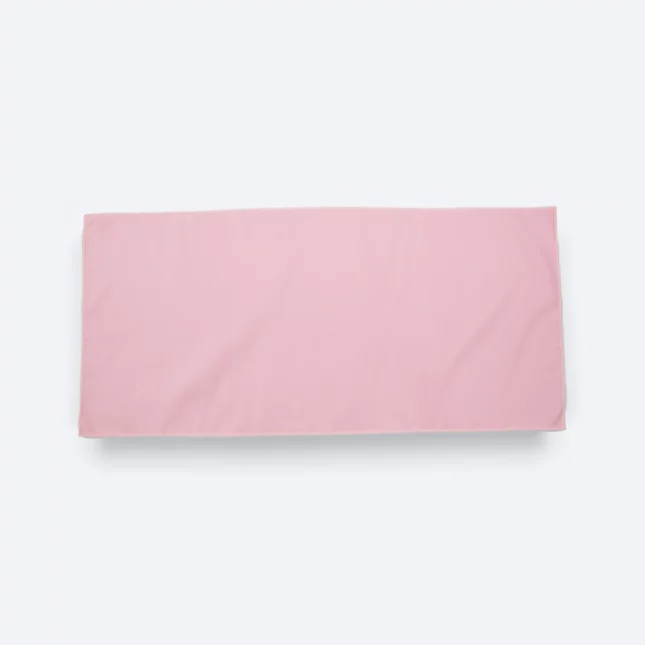 Tw10 polyester sport towel 14"x30" pink full colour view