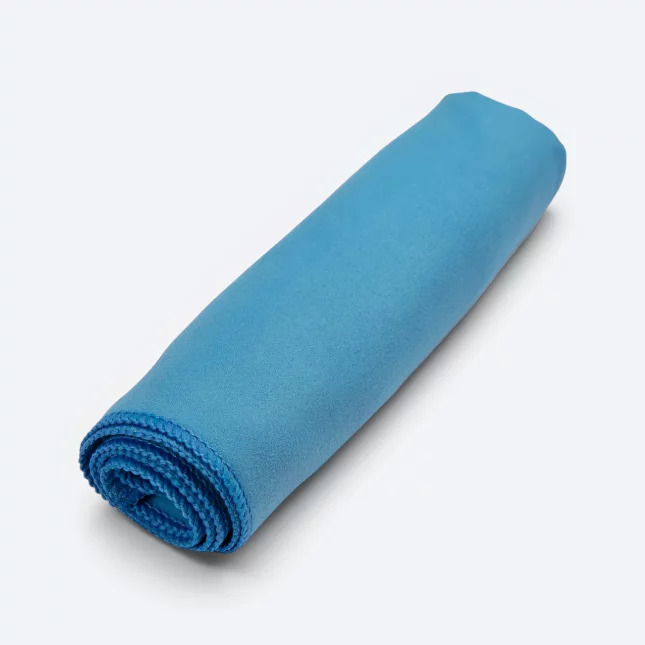 Tw10 polyester sport towel 14"x30" sea blue colour view