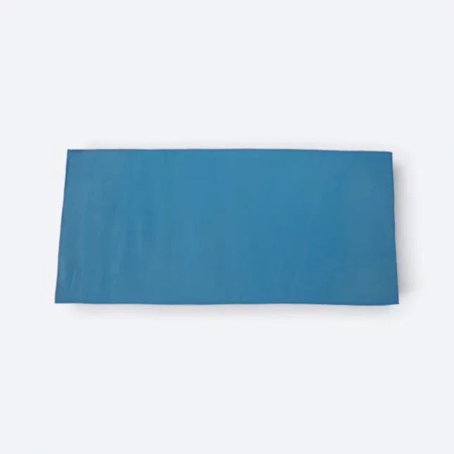 Tw10 polyester sport towel 14"x30" sea blue full colour view