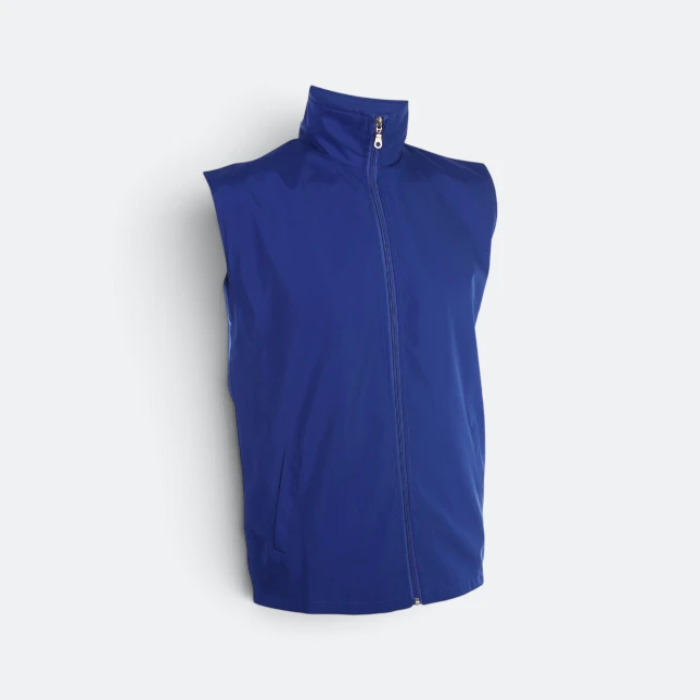 Vj06 full-zip sleeveless vest jacket royal colour view