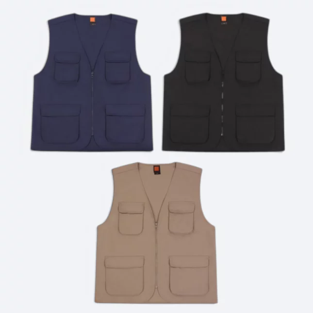Vt03 sleeveless utility vest all colours
