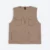 Vt03 sleeveless utility vest khaki colour view