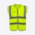 VT04 Sleeveless Safety Vest with Zip and Pockets Neon Yellow Vt04 sleeveless safety vest with zip and pockets neon yellow colour view