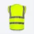 VT04 Sleeveless Safety Vest with Zip and Pockets Neon Yellow Vt04 sleeveless safety vest with zip and pockets neon yellow back view